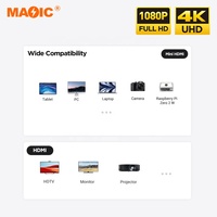 Câble Mini HDMI vers HDMI 4K 30Hz plaqué or Câble Mini Hdmi vers Hdmi 1.4 mâle vers mâle pour appareil photo tablette vers téléviseur projecteur