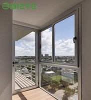 Ventana Corredera de Aluminio Resistente a la Corrosión e Impermeable, Marco Estrecho Moderno y Minimalista para Decoración del Hogar