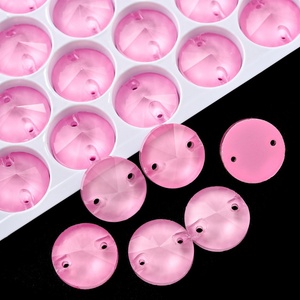 Cristales de Estrás Fluorescentes Rosa Neón OLeeya, Piedras Grandes de Forma Plana, Cristales para Coser, para Decorar Leotardos de Gimnasia - Product Image 2