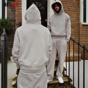 Custom High Quality Baggy Y2k Streetwear Heavyweight Oversized Casual Pullover <strong>Hoodies</strong> and Joggers Set <strong>Men</strong> Tracksuits - Product Image 3