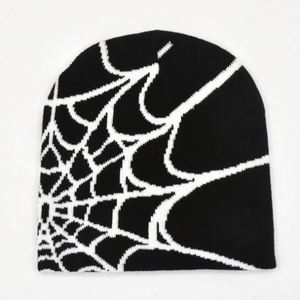 Gorros de Punto Jacquard Populares en Europa y América para Hombres y Mujeres, Gorros de Ciclismo con Diseño de Telaraña para Exteriores - Product Image 5