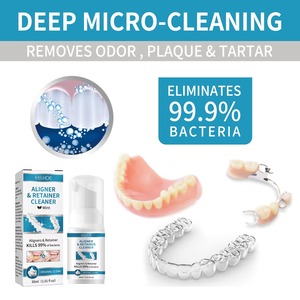 โฟมทำความสะอาดวัสดุเกรดอาหาร รสชาติมิ้นท์ สำหรับใช้กับ Cleartray/Aligner ฆ่าเชื้อแบคทีเรีย ฟอกฟันขาว ลดกลิ่นปาก ใช้ในบ้าน - Product Image 3