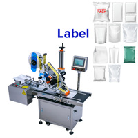 Machine d'étiquetage automatique à surface plane électrique à prix d'usine, moteur PLC, papier/cartons, sacs, pochettes, boîtes, applicateur d'étiquettes adhésives