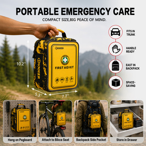 BUNKER INDUST Trousse de premiers soins de 520 pièces pour le camping en plein air, survie, trousse <span class=keywords><strong>médicale</strong></span> IFAK, sac d'urgence en polyester 1000D, bande réfléchissante - Product Image 2