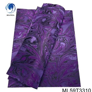 Nouvel ensemble nigérian <span class=keywords><strong>Sego</strong></span> Headtie & Wrapper 2025, brodé floral en polyester, 2 pièces/sac ML59T33 - Product Image 6