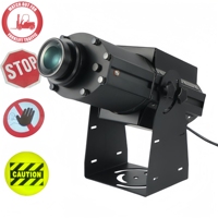 Projecteur LED Gobo Industriel Haute Puissance pour Signalisation Virtuelle, Avertissements de Sécurité au Sol des Entrepôts et Usines, Projection de Logos et Symboles