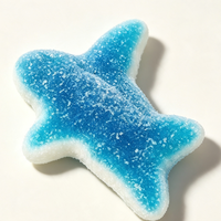 Schattige haaien gummy snoepjes gemengde fruit smaak halal zeedieren vorm gummy snoep private label aangepaste verpakking groothandel