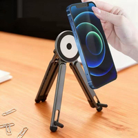 Support de téléphone portable universel pliable en alliage d'aluminium magnétique à 8 vitesses pour ordinateur, vente en gros