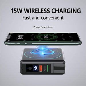 Portatile 5 in 1 <span class=keywords><strong>Mag</strong></span> 15000mAh caricatore Wireless 10000mAh Power Bank 22.5W PD adattatore USB Business Travel Companion Display - Product Image 4