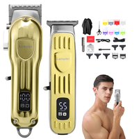 Lanumi LM-2023 Kit de tondeuse à cheveux professionnelle sans fil en acier inoxydable étanche IPX8 avec batterie 2500mAh, recharge USB électrique 5W CN;GUA