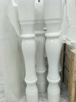 Balustrades de balcon en marbre blanc en gros pour escaliers en pierre