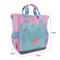 Mochila Escolar Impermeable de Poliéster con Diseño de Cohete de Anime Japonés Kawaii 2023 para Niñas