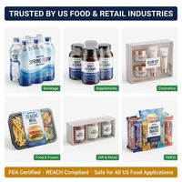Film thermique POF certifié UE, résistant au froid, texture douce, haute adhérence, adapté pour l'emballage extérieur des produits surgelés