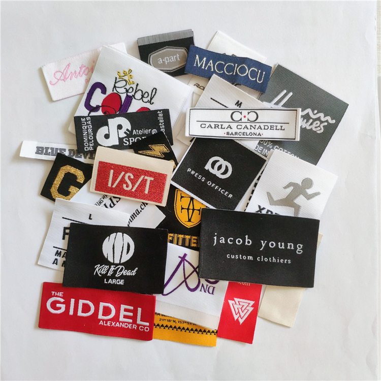 Custom Private Clothing Brand Personal Design Logo Print Woven Label NO MOQ Woven Label · image 4