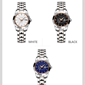 Relojes de Lujo POEDAGAR para Mujer, Relojes de Cuarzo Luminosos de Acero Inoxidable, Casuales y a la Moda, Resistentes al Agua, Reloj de Vestir para Mujer - Product Image 4