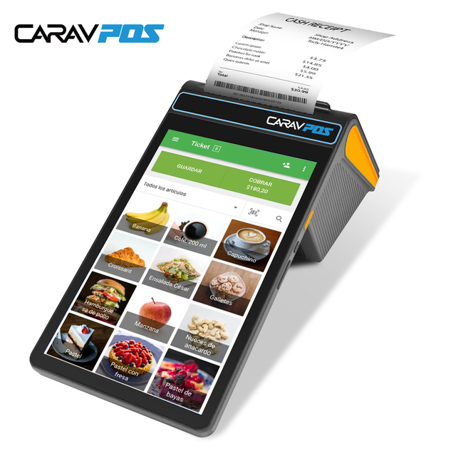 Wholesale Android 14.0 Dual Screen 8 Inch 3GB+16GB Handheld Pos Systems 58/80mm Printer Nfc Cash Register Epos Machine Terminal
