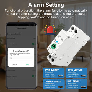 Interrupteur intelligent WIFI <span class=keywords><strong>Ewelink</strong></span> 63A avec compteur de consommation d'énergie, surveillance, disjoncteur, minuterie, relais MCB TUYA <span class=keywords><strong>Smartlife</strong></span> - Product Image 5