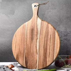 Bloc à découper en bois Cacia Peel à pizza à double usage et planche de service - Product Image 5