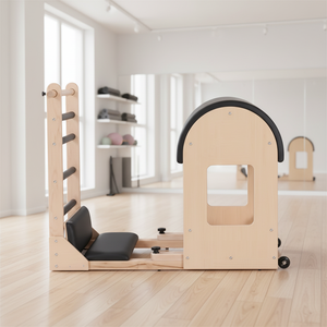 Attrezzatura Commerciale per Pilates: Attrezzi Professionali in <span class=keywords><strong>Legno</strong></span> per Allenamento Core, Stretching della Colonna Vertebrale e Body Workout (Ladder Barrels) - Product Image 4