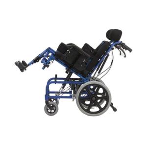 Silla de ruedas para cochecito CP pediátrico con parálisis cerebral para adultos y niños de aleación de aluminio inclinable - Product Image 4