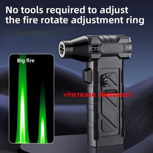 Encendedor <span class=keywords><strong>de</strong></span> Antorcha a Prueba <span class=keywords><strong>de</strong></span> Viento DEBANG, Verde Azul, Recargable, <span class=keywords><strong>de</strong></span> Aleación <span class=keywords><strong>de</strong></span> Zinc, con Silbato y Cuerda, para Cigarrillos, con Combustible <span class=keywords><strong>de</strong></span> Butano, Regalos Empresariales - Product Image 3