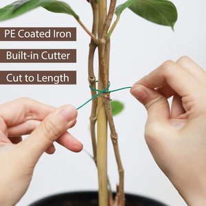 Winslow &amp; Ross Gardening Supplies 25m Plastic Coated Garden Multifunctional Plant Twist <strong>Tree</strong> <strong>Tie</strong> With Cutter - Product Image 4
