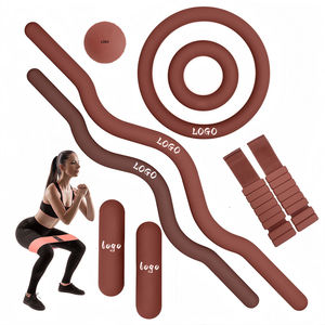 Set de Accesorios de Pilates: Mancuernas de Silicona, Pesas de Tobillo, Anillo de Pilates Marrón Chocolate, Kit de Pilates Power para Mujer - Product Image 4