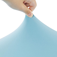 Vente en gros de tissu spandex imprimé sur mesure de 6 pieds pour événements Couverture de table de salon décorative blanche et noire pour hôtels et mariages