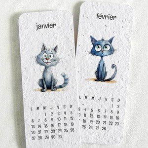 Marcador de Libros Creativo con Forma de <span class=keywords><strong>Semilla</strong></span>, Calendario Ecológico de Papel, Marcador de Tiempo Artístico, Adorno de Escritorio - Product Image 2