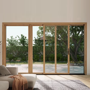 Portes coulissantes en verre <span class=keywords><strong>avec</strong></span> revêtement en aluminium personnalisé, <span class=keywords><strong>avec</strong></span> sécurité et isolation thermique pour la chambre à coucher et l'extérieur - Product Image 1