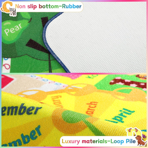 <span class=keywords><strong>Tapis</strong></span> de <span class=keywords><strong>jeu</strong></span> éducatif en nylon et latex pour enfants, motif ville et circulation, avec alphabet, pour chambre d'enfant - Product Image 2