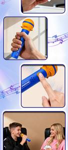 لعبة بطاقات 'مغني سيء' الأكثر مبيعًا، لعبة التقاط الميكروفون الصوتي للحفلات العائلية - Product Image 4