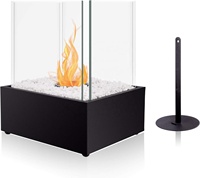 Brian & Andy 304 Acero inoxidable Chimenea de mesa de bioetanol
