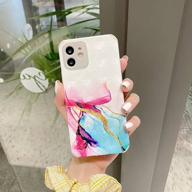 Full body protection factory wholesale marble leather mobile phone case accessories back cover for iphone 11 12 13 Pro Max