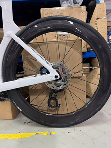 Cadre de vélo de contre-la-montre en fibre de carbone WIRELESS-2*12 22 vitesses, vélo de triathlon pour adultes, course, freins à disque hydrauliques aérodynamiques - Product Image 4