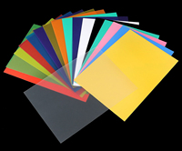 Feuilles de PVC semi-transparentes givrées fines, feuilles de plastique laminé transparent pour la protection des documents
