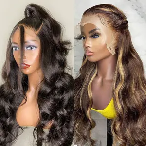 Парики из натуральных человеческих волос с прозрачной пленкой HD, фронтальные тонкие предварительно выщипанные необработанные фронтальные парики для черных женщин
