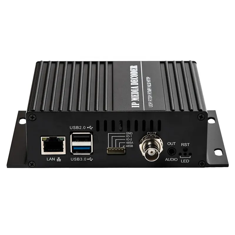 MPEG2 MPEG4 H.264 H.265 IP RTMP/RTSP/RTP/HTTP/HLS/UDP/SRT A SDI convertitore Decoder