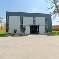 Almacén de Acero PEB de Ensamblaje Rápido, Resistente al Fuego y al Viento, Estructura Robusta, Almacén Logístico con Grúa, Taller Prefabricado para Almacenamiento