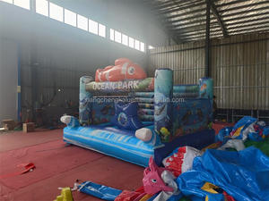 <span class=keywords><strong>Castello</strong></span> Gonfiabile a Tema Oceano con Scivolo, <span class=keywords><strong>Castello</strong></span> Biologico Oceanico, Trampolino Gonfiabile per Bambini - Product Image 4