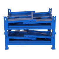 Porte-pneu pliable réglable en métal robuste pour camion Étagères de stockage d'entrepôt en acier Porte-pneus de camion empilables nouvelle génération
