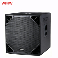 VAMAV TERRA18 – Subwoofer actif en bois 18 pouces, 900W RMS, Classe D – Système audio pour fêtes, événements et scènes – Prix d’usine – Bar