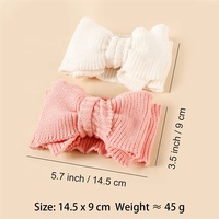 Siap Kirim Headband Bayi Ukuran Besar Elastis Tinggi Model Rajut Populer Benang Rajut Penutup Kepala Populer