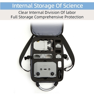 Bolsa de almacenamiento a prueba de golpes para <span class=keywords><strong>DJI</strong></span> <span class=keywords><strong>Mini</strong></span> 2 <span class=keywords><strong>SE</strong></span>, bolso de hombro individual, funda portátil, protectora, duradera - Product Image 5