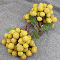Kunstmatige plastic gesimuleerde gedroogde longan en lychee nep fruitcluster voor etalage China
