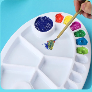 1 <span class=keywords><strong>palette</strong></span> <span class=keywords><strong>de</strong></span> couleurs pour <span class=keywords><strong>peinture</strong></span> artistique motif fleur <span class=keywords><strong>de</strong></span> prunier, seau à pinceaux, plusieurs spécifications et couleurs disponibles - Product Image 4