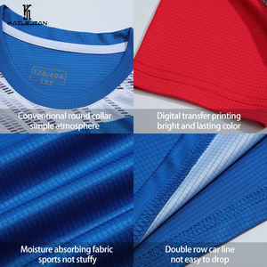 热销定制设计100% 涤纶快干透气升华印花羽毛球服男式乒乓球衫 - Product Image 2