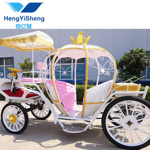 Chariot de citrouille blanc européen élégant et confortable accessoires de photographie de transport classique chariot spécial populaire - Product Image 3