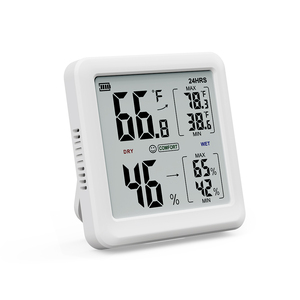 USB-powered xách tay trong nhà nhiệt độ độ ẩm đo lớn LCD hiển thị ABS OEM tùy chỉnh từ tập tin đính kèm cho - Product Image 1
