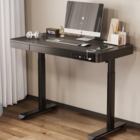 Bureau d'ordinateur debout réglable ascenseur électrique bureau d'apprentissage bureau intelligent avec tiroir ascenseur bureau filaire Charge rapide